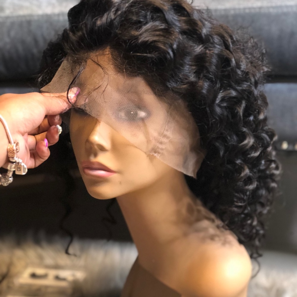 Curly Deepwave Full Lace Wig